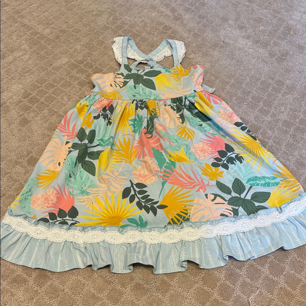 Matilda Jane Blue and Yellow Floral Dress